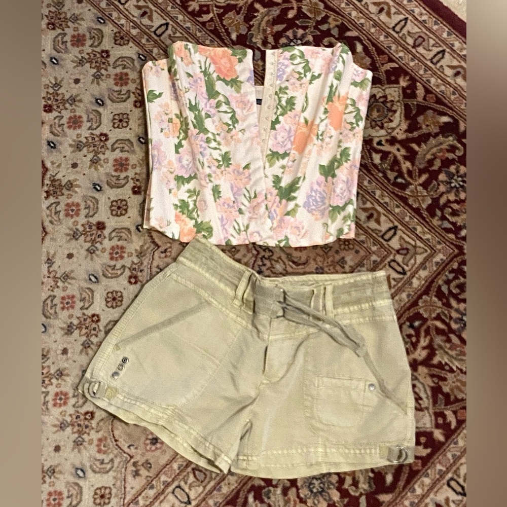 Very stylish, silky, Womens shorts.